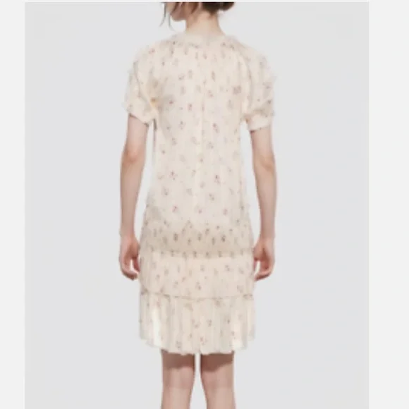 Ulla Johnson Nora Prairie Floral Satin Dress 10 - Picture 5 of 14